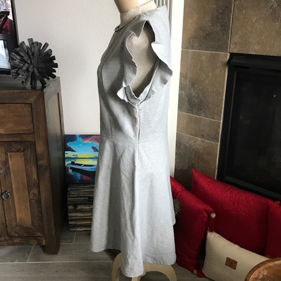 Copper Key Skater Dress Sleeveless Statement Neck - Picture 4 of 7